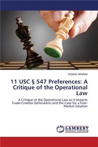 11 Usc 547 Preferences