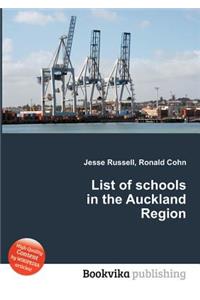 List of Schools in the Auckland Region