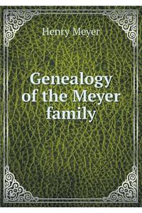 Genealogy of the Meyer Family