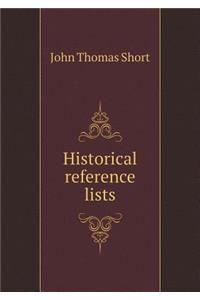 Historical reference lists