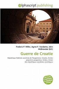 Guerre de Croatie