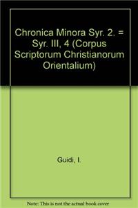Chronica Minora Syr. 2. = Syr. III, 4