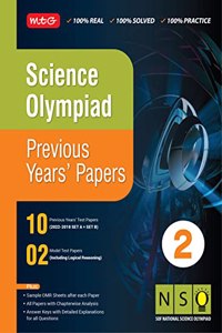MTG Science (NSO) Olympiad Previous Years Papers with Mock Test Papers Class 2 - Sample OMR Sheet with Chapterwise Analysis | SOF Olympiad Books For 2023-24 Exam MTG Editorial Board