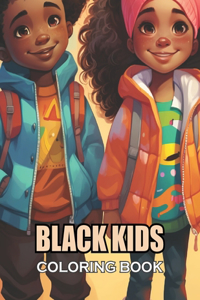 Black Kids Coloring Book