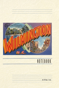 Vintage Lined Notebook Greetings from Wilmington