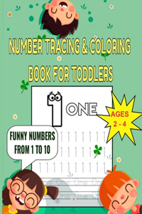 Number Tracing & Coloring Book for Toddlers