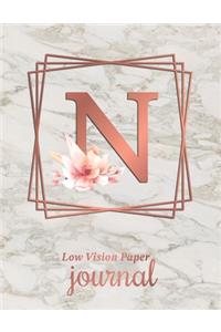 Low Vision Paper Journal