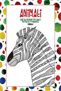 Libri da colorare per adulti per matite e pennarelli - Mandala - Animali