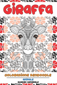 Colorazione Zendoodle - Quadro generale - Animale - Giraffa
