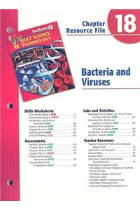 Indiana Holt Science & Technology Chapter 18 Resource File: Bacteria and Viruses
