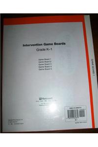 Harcourt School Publishers Trophies: Intervention Game Boards Gk-1