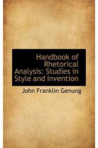 Handbook of Rhetorical Analysis