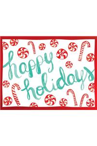 Peppermints Holiday Embellished Notecards