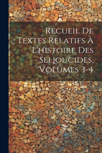 Recueil De Textes Relatifs À L'histoire Des Seljoucides, Volumes 3-4