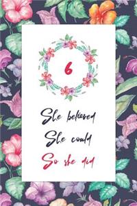 6th Birthday Journal