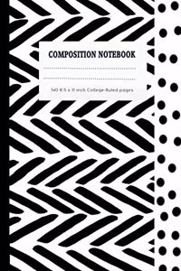 Composition Notebook 140 8.5 x 11 College-Ruled pages