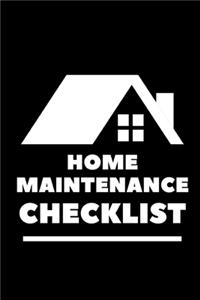 Home Maintenance Checklist