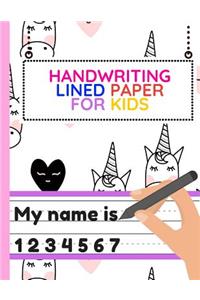 Handwriting Lined Paper for Kids