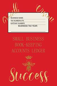 Small Business Book-Keeping Accounts Ledger