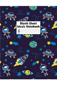 Blank Sheet Music Notebook