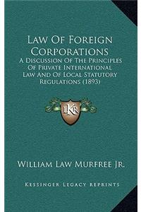 Law of Foreign Corporations