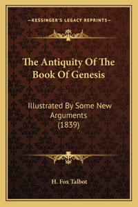 Antiquity Of The Book Of Genesis