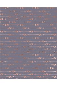 Rose Gold Composition Notebook - Large Ruled Notebook - 8x10 Lined Notebook (Softcover Journal / Notebook / Diary)