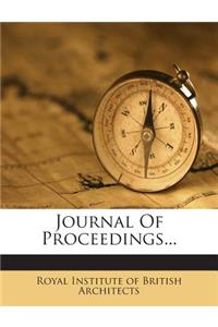 Journal of Proceedings...