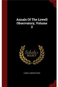 Annals of the Lowell Observatory, Volume 2