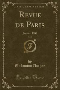 Revue de Paris, Vol. 1