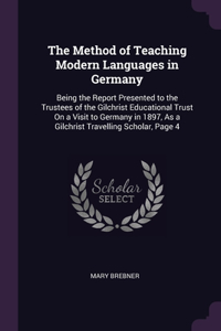 Method of Teaching Modern Languages in Germany