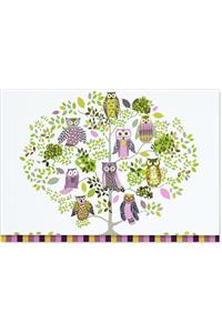 Note Card Owl Forest