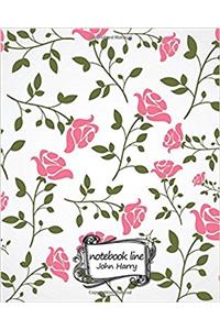 Notebook Line Notebook Flower Diary No.3