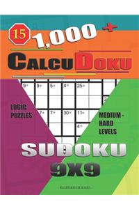 1,000 + Calcudoku sudoku 9x9