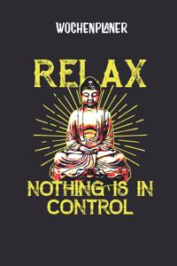 Wochenplaner mit Buddha in Meditation
