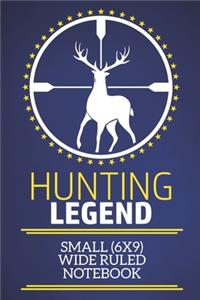 Hunting Legend Small (6x9) Wide Ruled Notebook