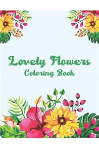 Lovely Flowers Coloring Book