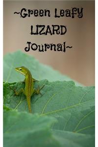 Green Leafy Lizard Journal