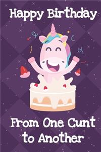 Happy Birthday From One Cunt To Another