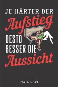 Je härter der Aufstieg, desto besser die Aussicht