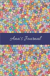 Ana's Journal: Cute Personalized Name College-Ruled Notebook for Girls & Women - Blank Lined Gift Journal/Diary for Writing & Note Taking