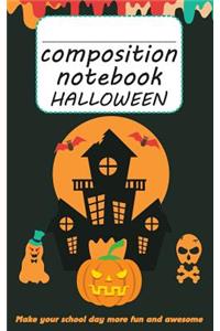 Composition book Halloween - Make your school day more fun and aswesome
