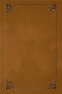Ginger 101 - Blank Notebook with Fleur de Lis Corners