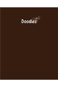 Doodles Journal - Great for Sketching, Doodling or Planning with Chocolate Brown
