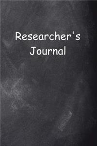 Researcher's Journal Chalkboard Design