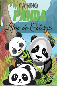 Carino Panda Libro da Colorare