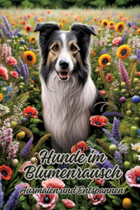 Hunde im Blumenrausch