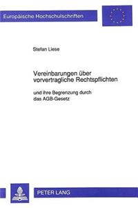 Vereinbarungen ueber vorvertragliche Rechtspflichten