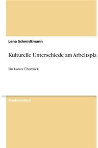 Kulturelle Unterschiede am Arbeitsplatz