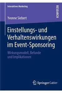 Einstellungs- Und Verhaltenswirkungen Im Event-Sponsoring